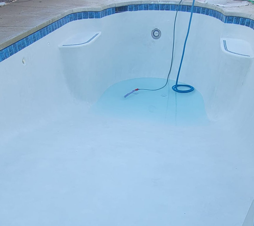 Empty Pool With Hose